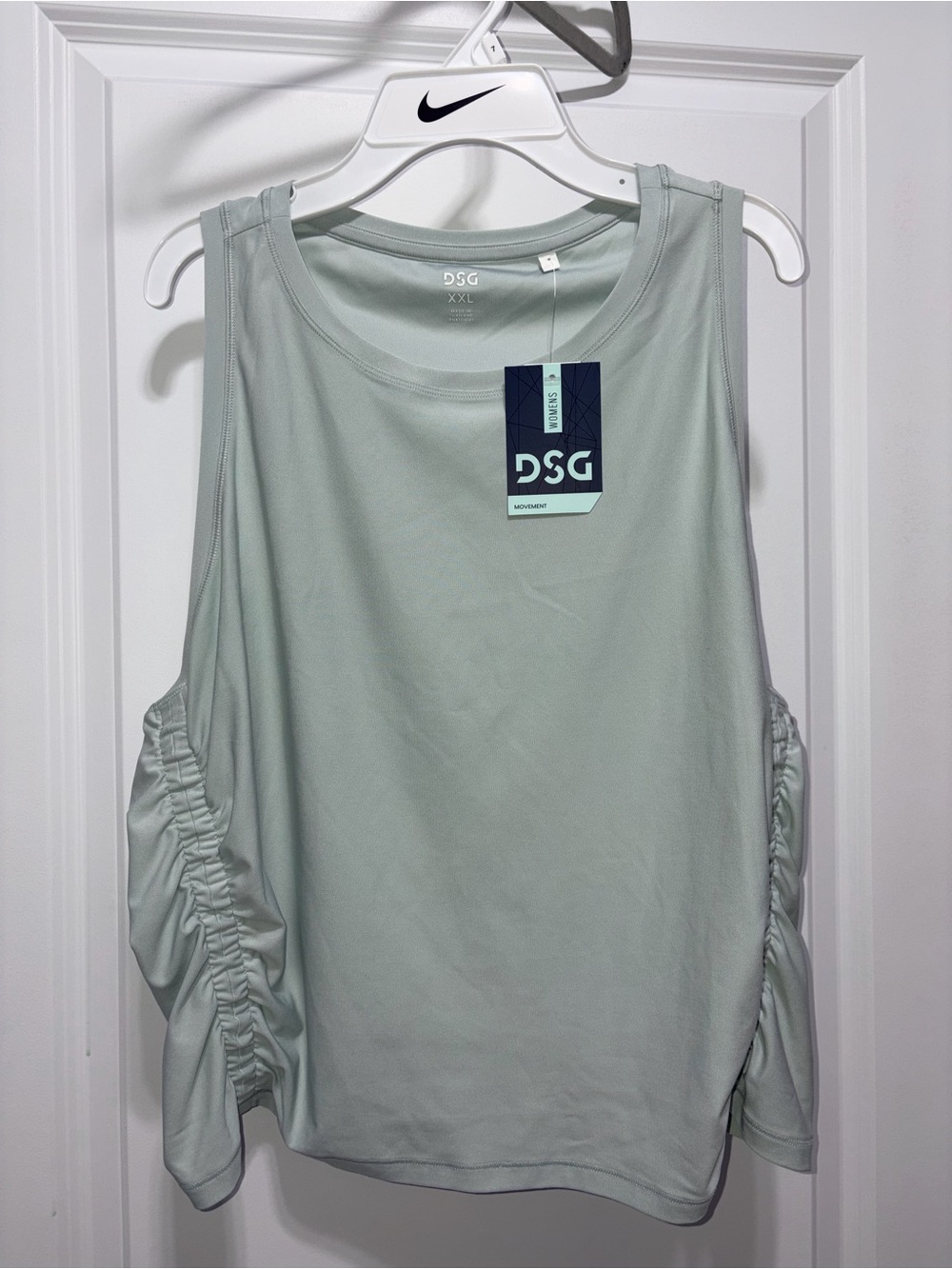 DSG Women's Sage Green Ruched Side Tank